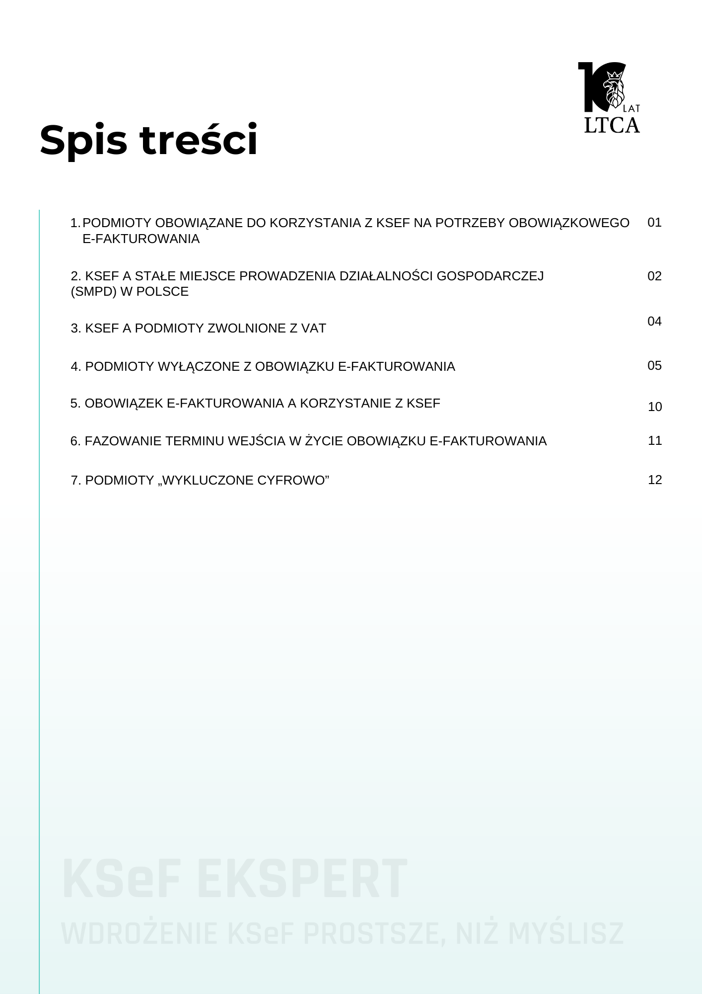 Spis treści - E-Book KSeF 2