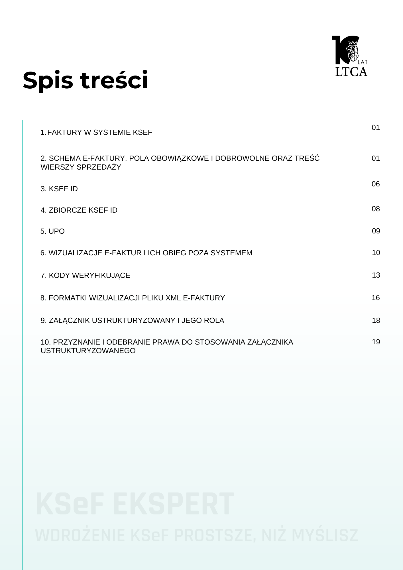 Spis treści - E-Book KSeF 3