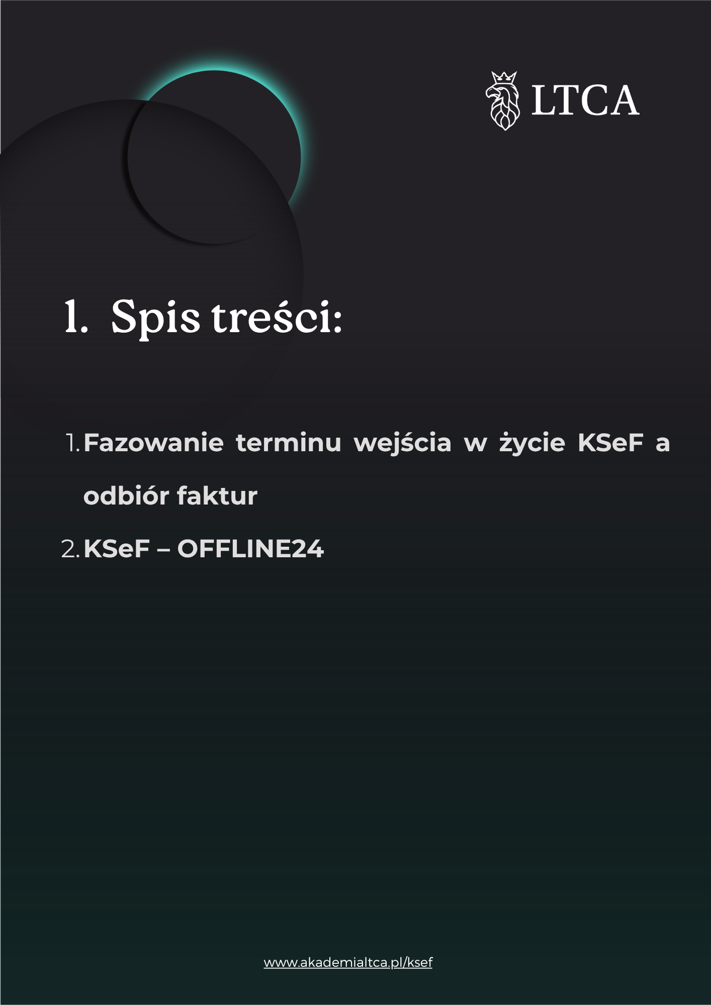 Spis treści - Newsletter KSeF 06.05.2025