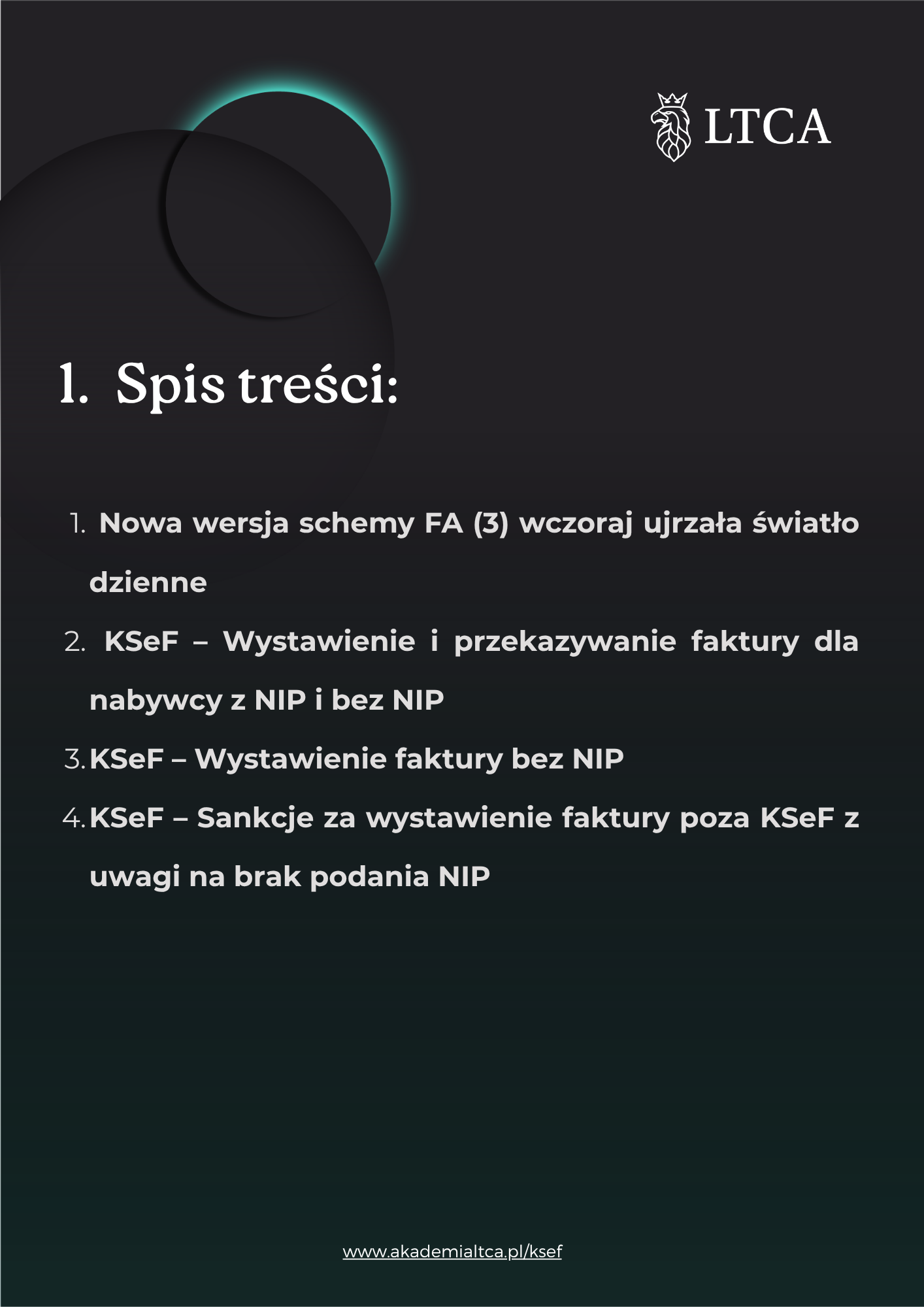 Spis treści - Newsletter KSeF 20.05.2025