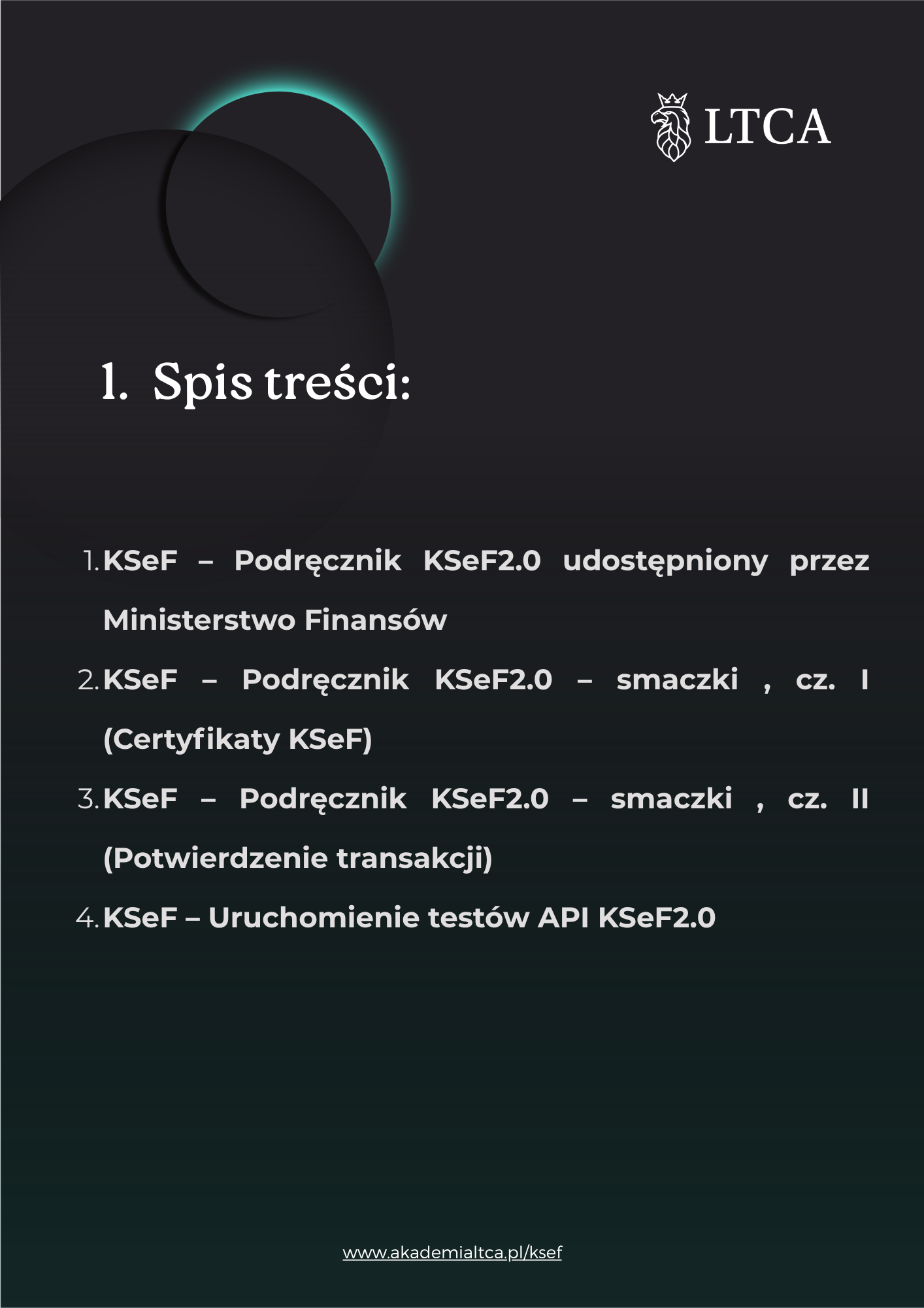 Spis treści - Newsletter KSeF 07.10.2025