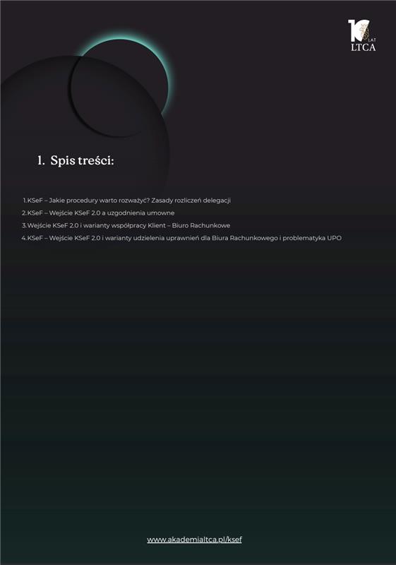 Spis treści - Newsletter KSeF 16.09.2025