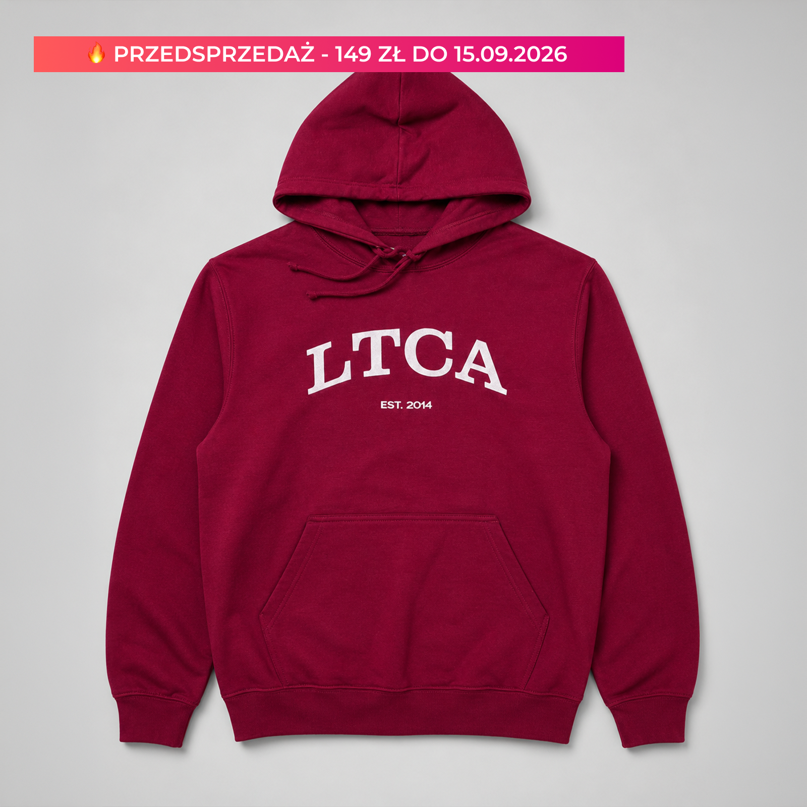 Bordowa bluza LTCA